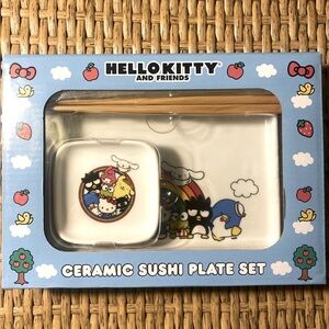 Hello Kitty & Friends Ceramic Sushi Plate set. Brand new. Unopened.
